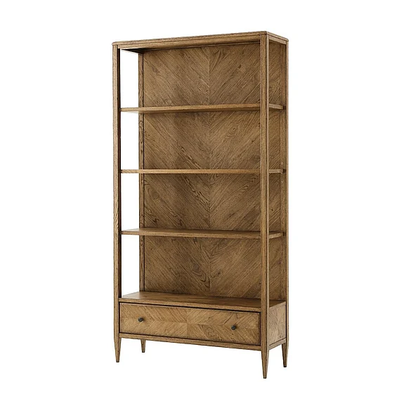 Theodore Alexander Nova Open Bookcase in Dawn TAS63010.C253