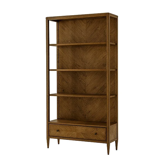 Theodore Alexander Nova Open Bookcase in Dusk TAS63010.C254