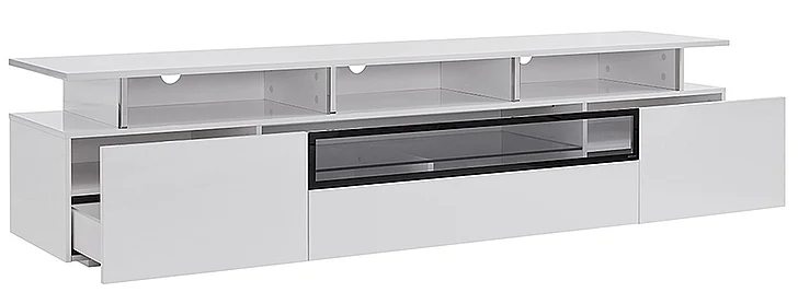 Whiteline Modern Living Taylor TV Unit in White EC1398-WHT