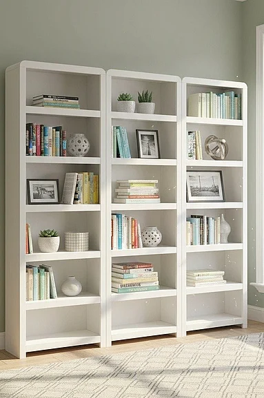Aspenhome Taylor 3pc Bookcase Set in White