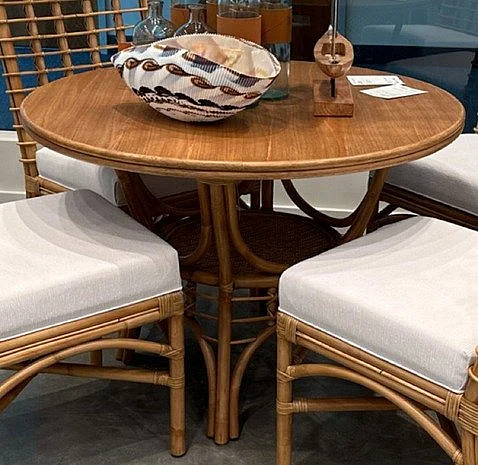 Capris Furniture 320 Round Dining Table in Java Natural TB320 CUSTOM ITEM