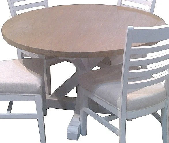 Capris Furniture 780 Round Dining Table in Hampton Grey TB780HGW CUSTOM ITEM