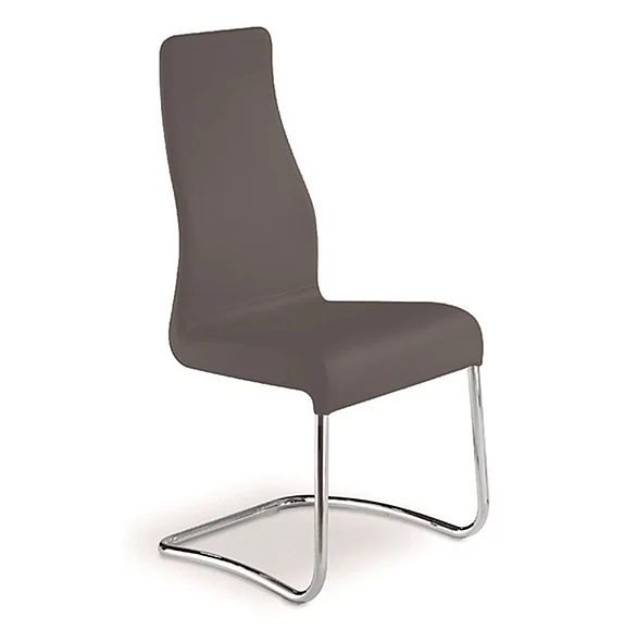Casabianca Home Florence Italian Leather Dining Chair by Talenti Casa (Set of 2) in Gray TC-2004-GR