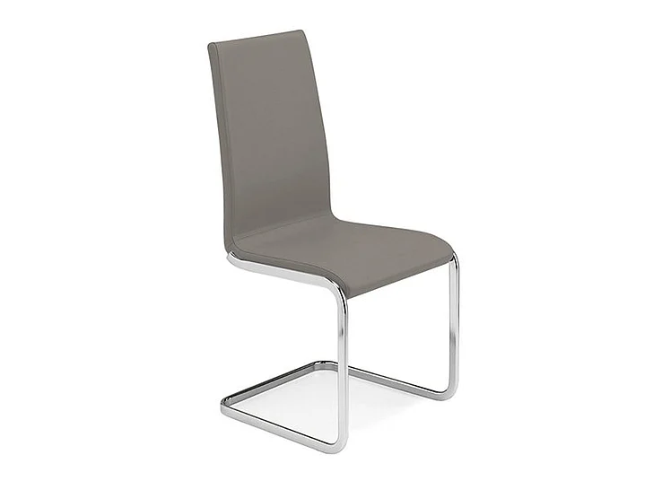 Casabianca Home Aurora Dining Chair in Taupe Leather (Set of 2) TC-2020-T