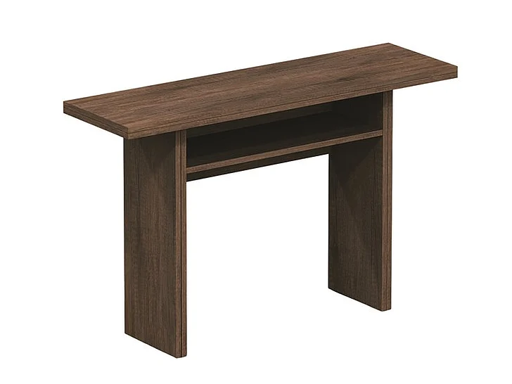 Casabianca Home Ritz Extendable Console Table in Dark Oak Wood Grain Melamine TC-530-DO