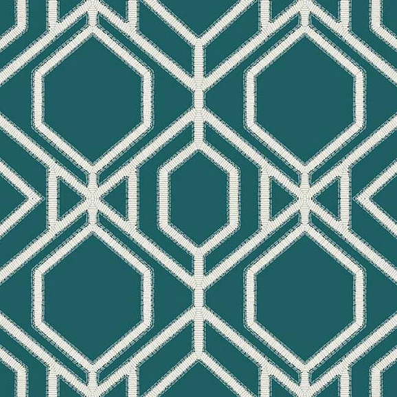 York Tropics Resource Library E23 Sawgrass Trellis Wallpaper in Navy TC2633 (Double Roll) FedEx/UPS