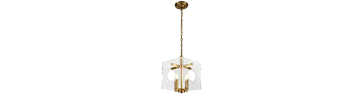 Bethel Clear Acrylic Frame Pendant TD10GD