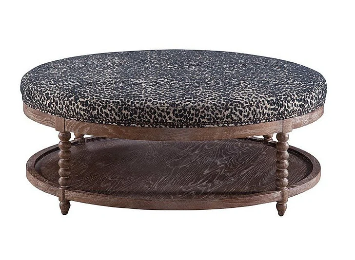 Spectra Home Teddy Ottoman in Bates Onyx CLOSEOUT