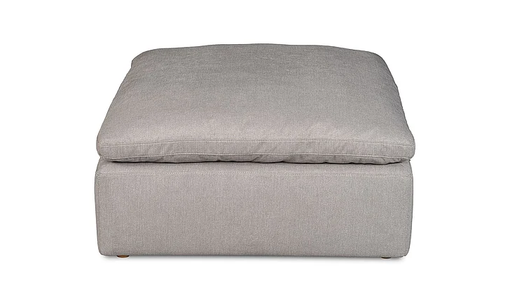 Moe's Home Collection Terra Condo Ottoman in Light Grey YJ-1014-29