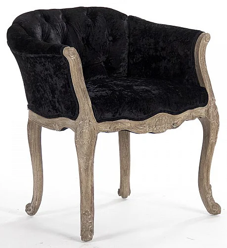 Zentique Aadi Single Seater Chair in Black (Set of 2) TH026 E272 A Black