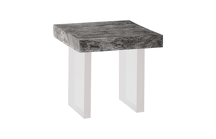 Phillips Collection Floating Square Side Table in Gray Stone TH100572
