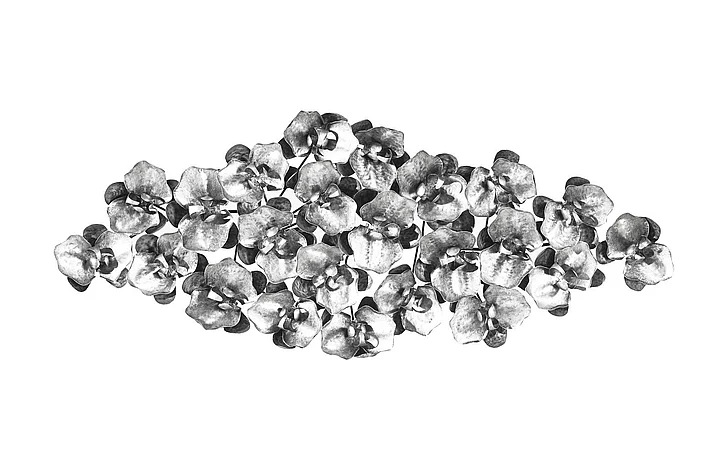 Phillips Collection Orchid Collage Wall Art in Silver/Black TH100739