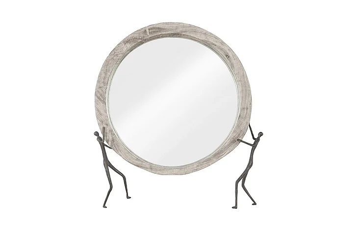 Phillips Collection Atlas Mirror in Gray Stone TH100834