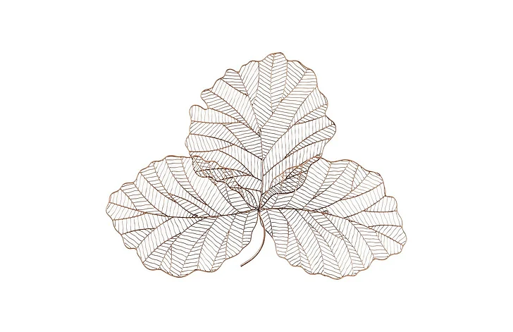 Phillips Collection Small Tri Leaf Wall Art in Copper TH100858