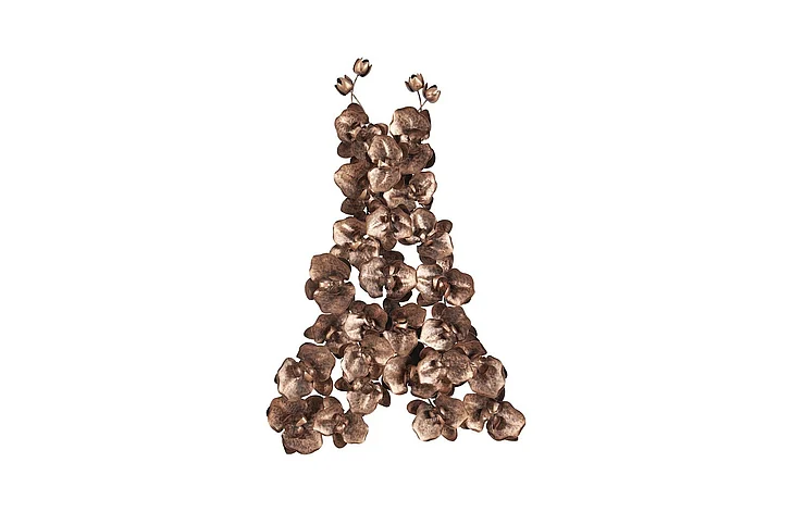 Phillips Collection Orchid Dress Wall Art in Copper TH100862