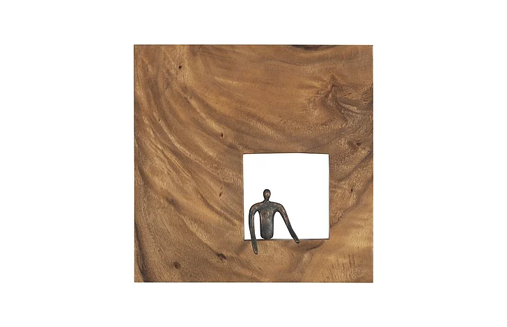 Phillips Collection Atlas Gesturing Figure Square Wall Decor in Natural TH101655