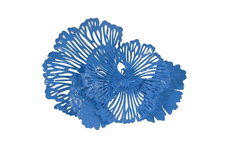 Phillips Collection Small Flower Wall Art in Blue TH101833