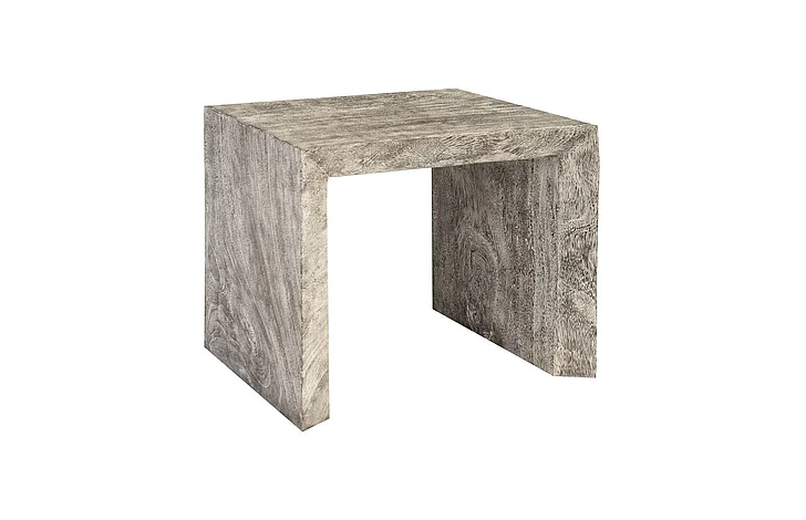 Phillips Collection Waterfall Side Table in Gray Stone TH101897