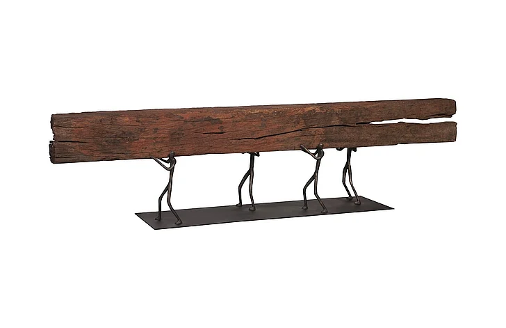 Phillips Collection Atlas Rail Tie Sculpture in Black TH102246