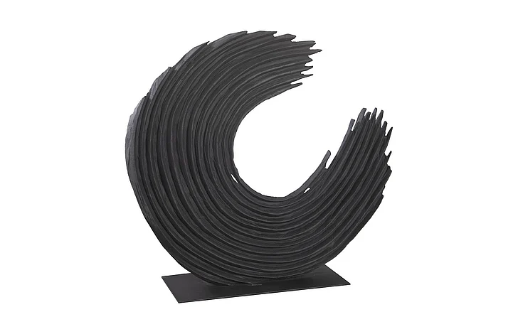 Phillips Collection Swoop Large Sculpture in Black TH103476