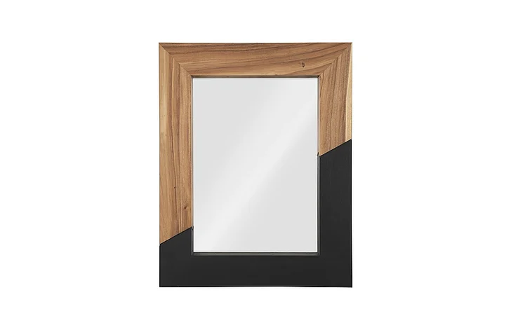 Phillips Collection Geometry Small Mirror in Natural/Black TH105235