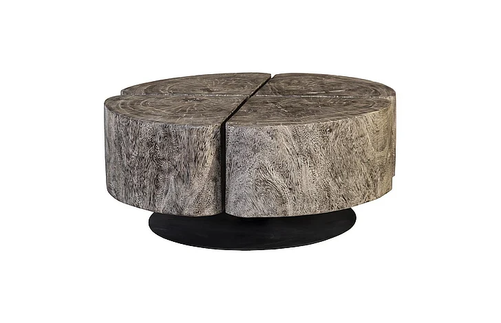 Phillips Collection Clover Coffee Table in Gray Stone TH105521