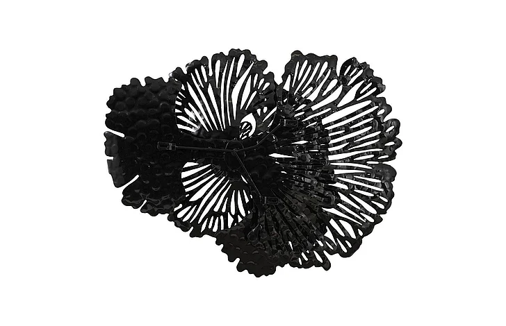 Phillips Collection Small Flower Wall Art in Black TH107120