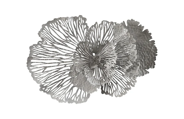 Phillips Collection Medium Flower Wall Art in Gray TH108321