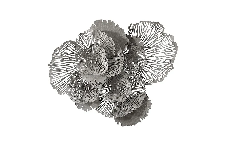 Phillips Collection Large Flower Wall Art in Gray TH108322