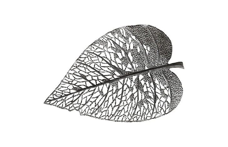 Phillips Collection Large Birch Leaf Wall Art in Silver TH108526