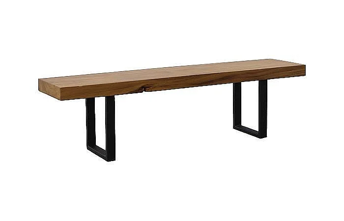 Phillips Collection Origins Straight Edge Bench in Natural and Black TH108702