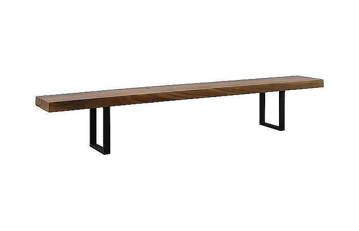 Phillips Collection Origins Straight Edge Bench in Natural and Black TH108705