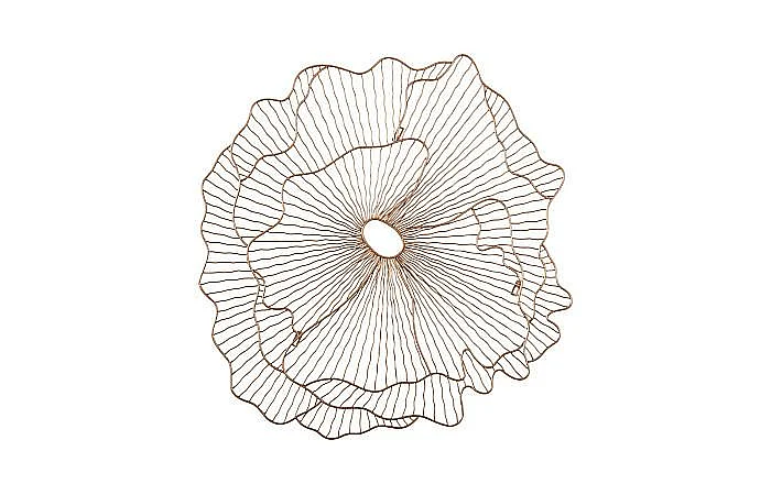 Phillips Collection Poppy Flower Wall Art Small in Copper TH108863