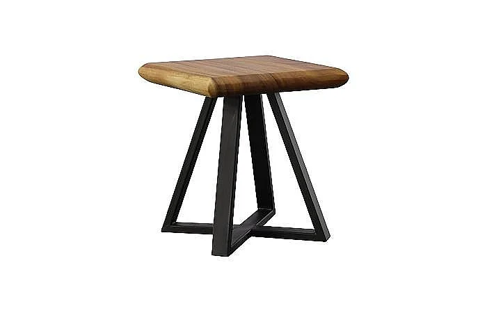 Phillips Collection Trapezium Side Table in Natural and Black TH109885