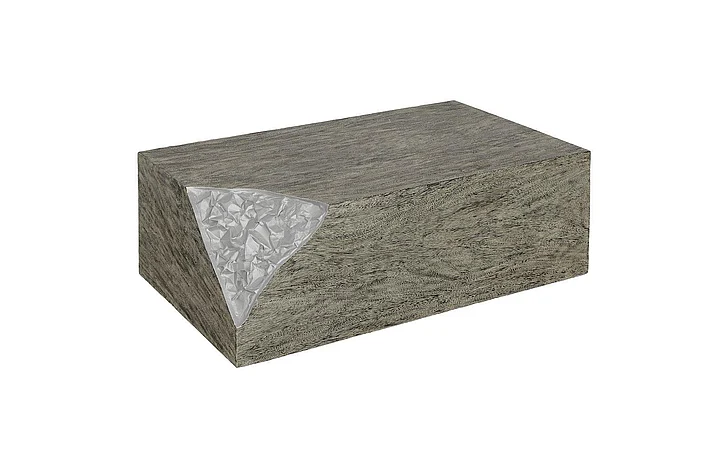 Phillips Collection Chiseled Coffee Table in Gray Stone TH110325
