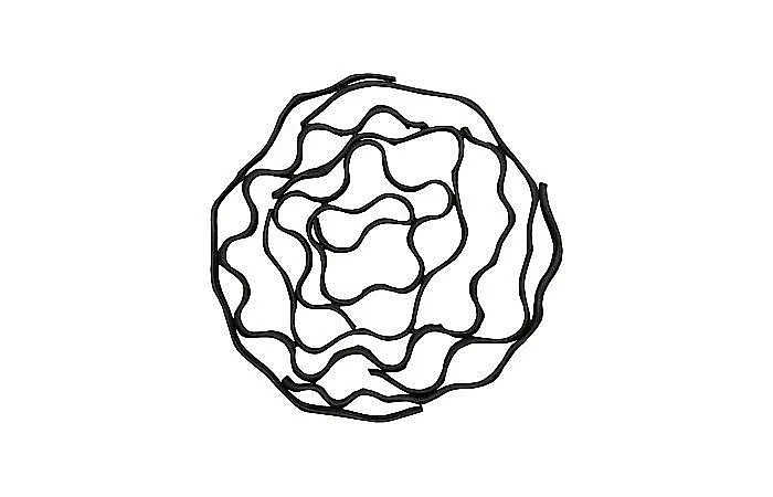 Phillips Collection Vine Wall Flower Small in Black TH112231