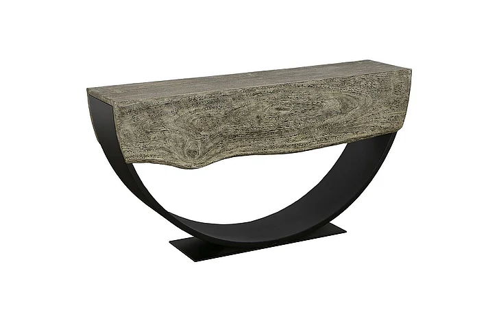 Phillips Collection Arc Double Sided Console Table in Gray Stone TH113015