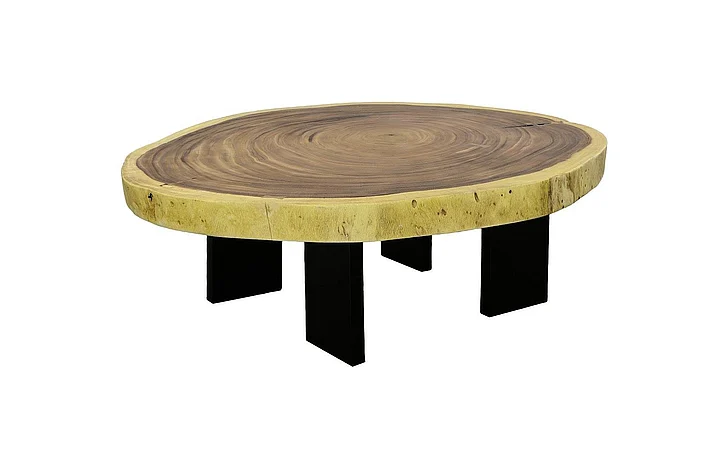 Phillips Collection Floating Coffee Table With Black Legs in Natural TH113103