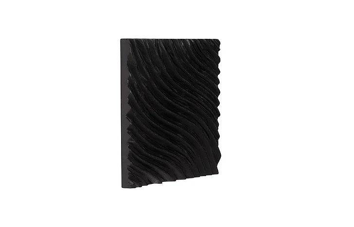 Phillips Collection Carved Wall Tile in Black TH115354