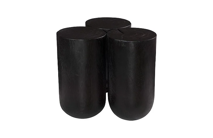 Phillips Collection Triflora Side Table, Black, Small TH119025
