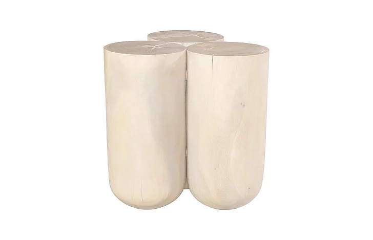 Phillips Collection Triflora Side Table, Bleached, Large TH119029