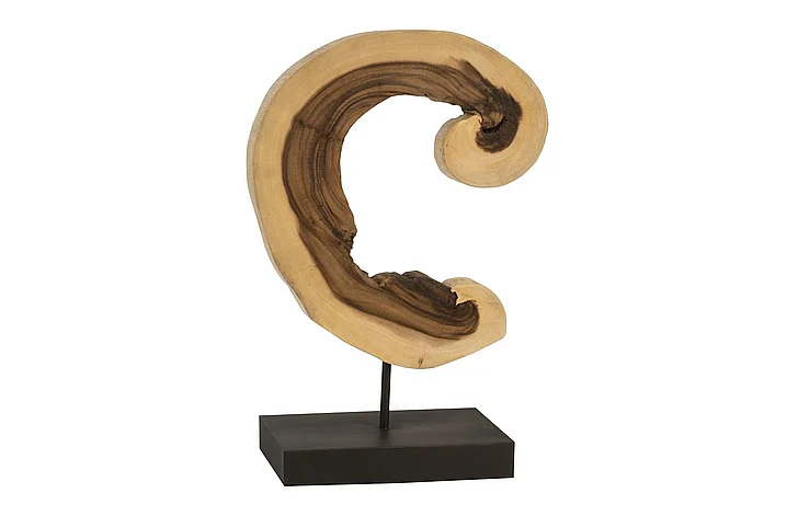 Phillips Collection Creature Sculpture on Stand in Natural/Black TH54014