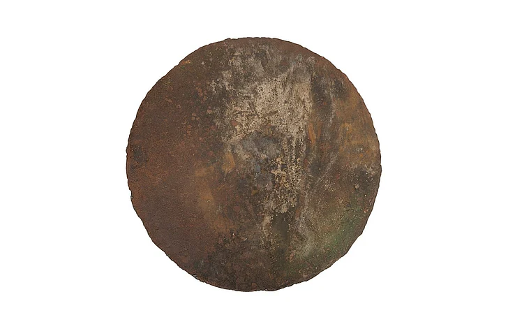 Phillips Collection Reclaimed Oil Drum Wall Disc in Rust TH58367