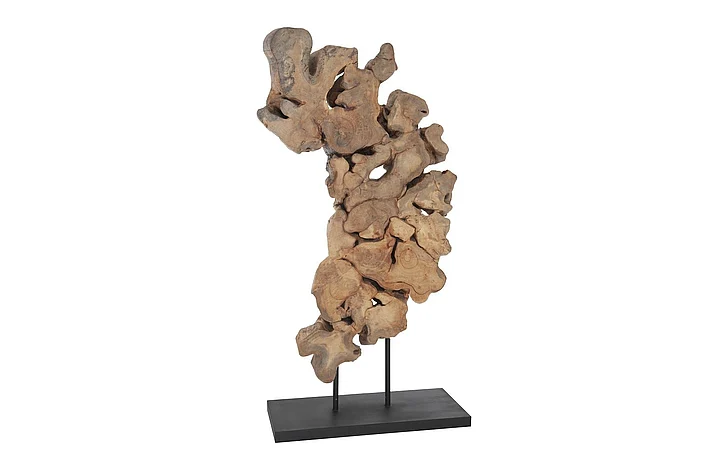 Phillips Collection Pipal Wood Sculpture in Natural/Black TH64560