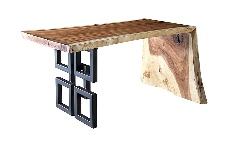 Phillips Collection Waterfall Desk in Natural/Black TH65574