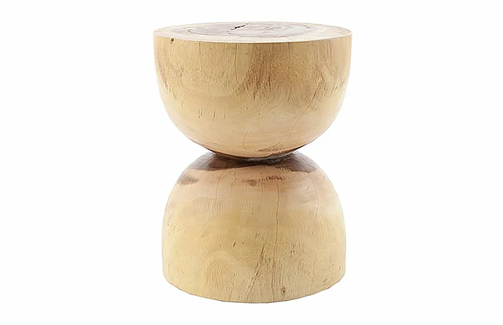 Phillips Hourglass Side Table in Brown TH66192