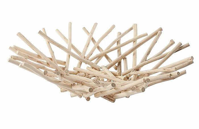 Phillips Collection Short Natural Stick Bowl in Bleached TH69096