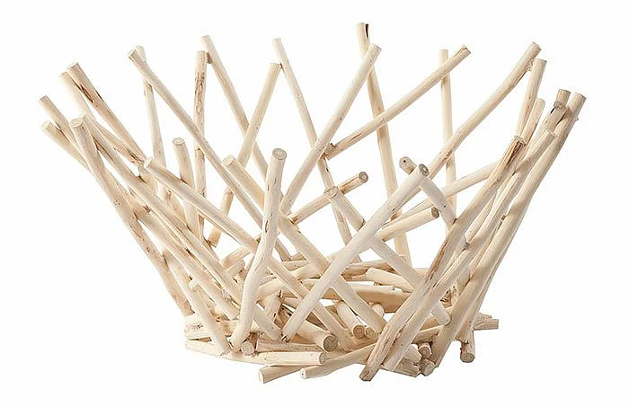 Phillips Collection Tall Natural Stick Bowl in Bleached TH69097