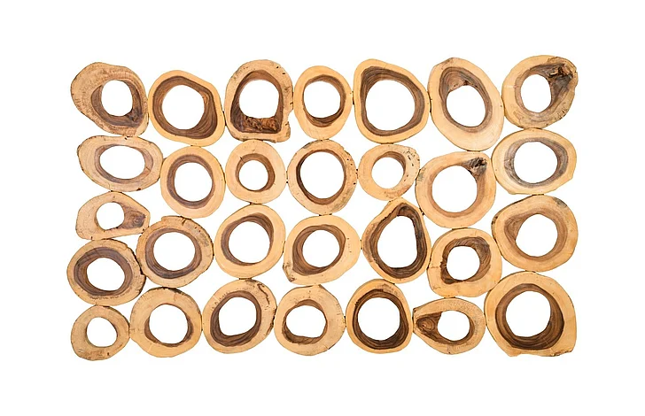 Phillips Collection Chuleta Rings Rectangular Wall Art in Natural TH72023