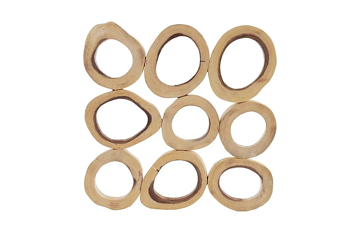 Phillips Collection Chuleta Rings Small Square Wall Art in Natural TH72025